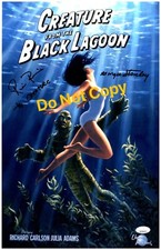 RICOU BROWNING & GINGER STANLEY signed 11x17 Poster CREATURE BLACK LAGOON JSA RICOU BROWNING & GINGER STANLEY signed 11x17 Poster CREATURE BLACK LAGOON JSA