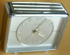 Vintage Art Deco Travel Alarm Clock Junghans