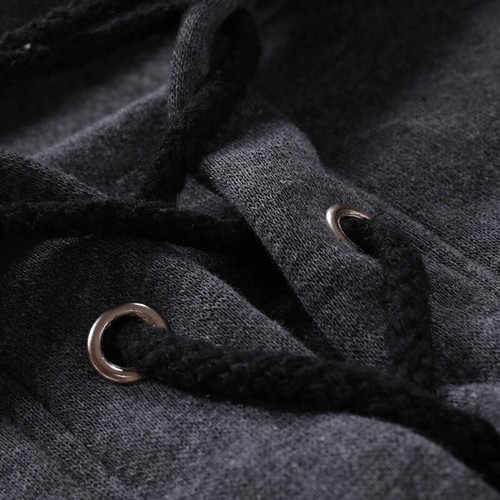 Felpa con cappuccio uomo medievale pullover bendata PU top retrò gotico - Foto 9 di 19