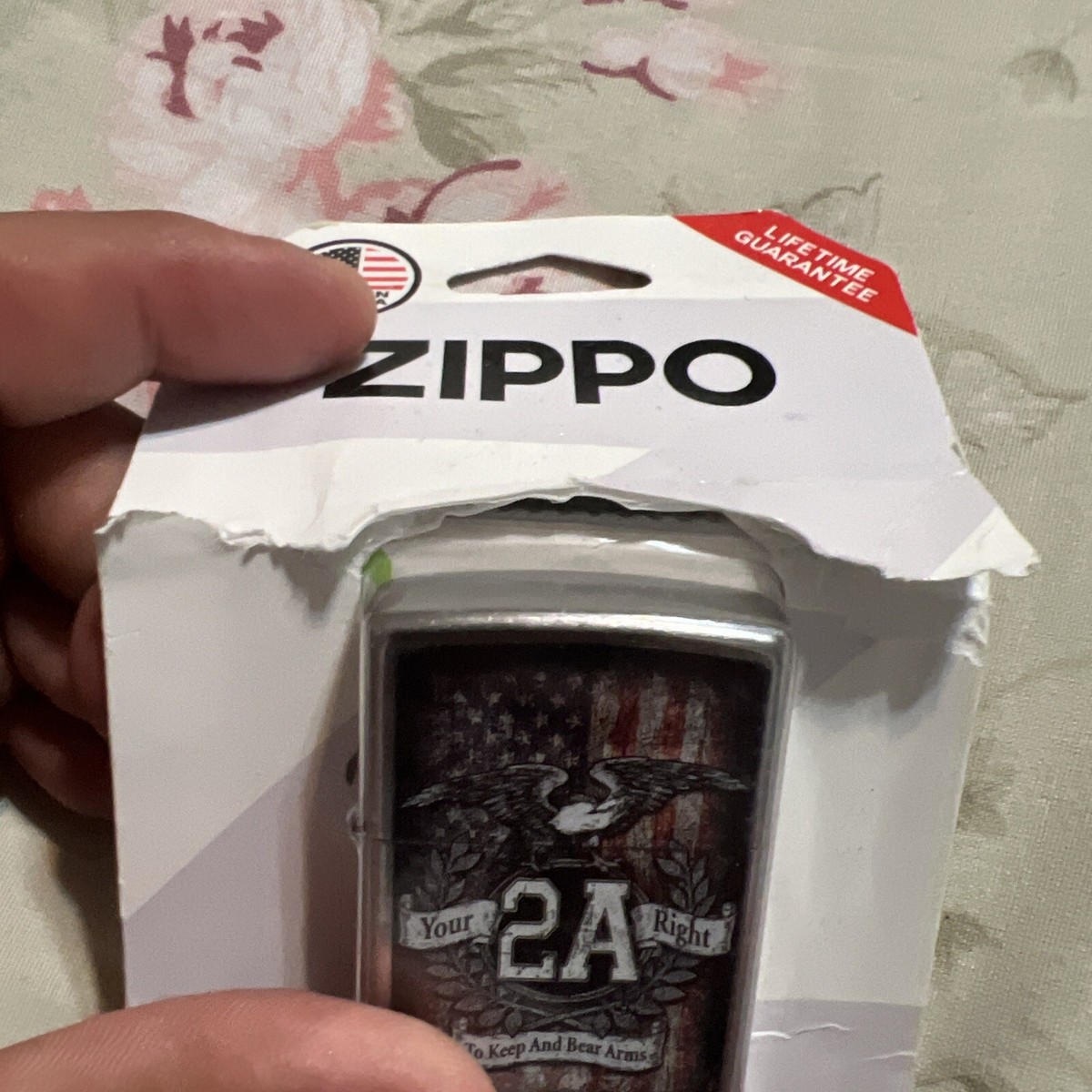 ZIPPO 207 Your 2A Right EAGLE Lighter Genuine Windproof USA