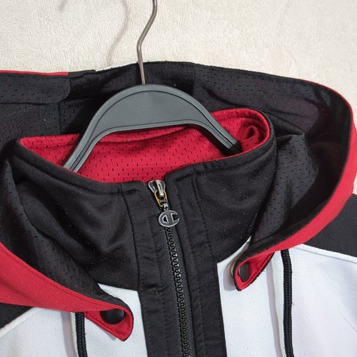Vintage Chicago Bulls Jacket Champion Sz. M/L Short Sleeve Mens Hooded Vest 90s - Picture 5 of 15
