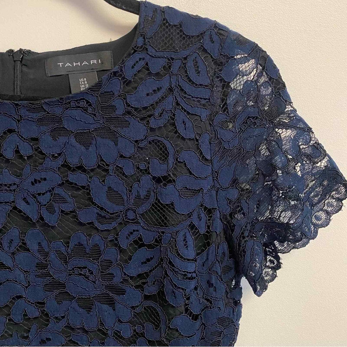 chinese dress ladies Elie Tahari Women's ARI Dress, Navy Yard, 6 at Amazon Women's Clothing store