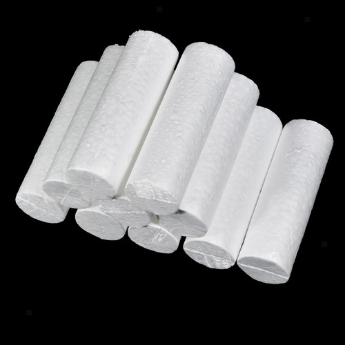 10pcs Cylinder Shape Polystyrene Styrofoam Foam Material for DIY 14x4.5cm - Picture 2 of 11