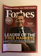 FORBES MAGAZINE LEADER OF THE FREE MARKETS EMMANUEL MACRON 112 PAGES FREE SHIP