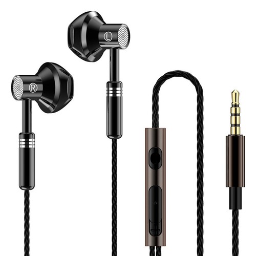 Wired Earphones With Metal Attraction Heavy Bass In Ear Design Remote - Afbeelding 8 van 10