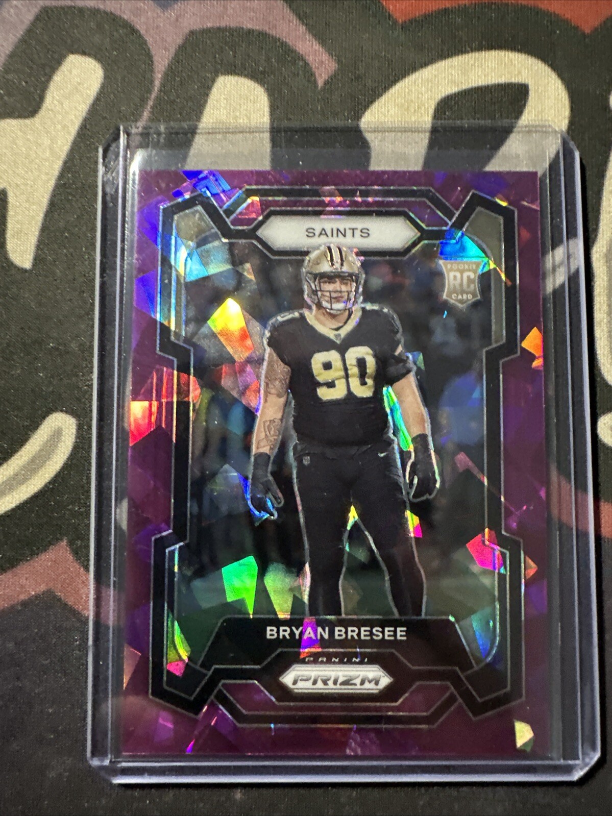 Bryan Bresee 2023 Panini Prizm Purple Ice Prizm /225 RC Saints 372