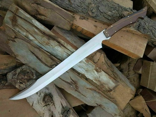 STRUMENTO D2 FATTO A MANO PERSONALIZZATO ACCIAIO VICHINGO COMBATTIMENTO SPADA GUERRIERO MACHETE TATTICO - Foto 4 di 7