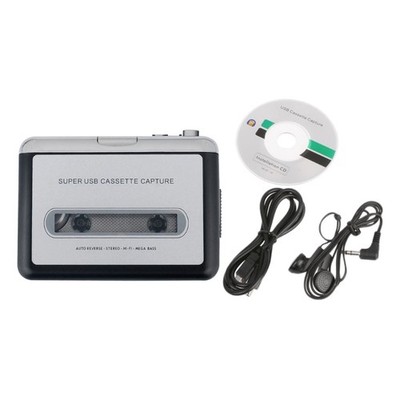 Cassette to MP3 Converter Digital Cassette Player Converts Tape to MP3 USB Flash