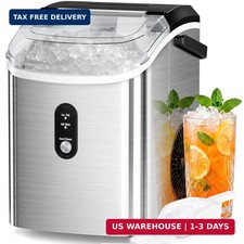 Nugget Countertop Ice Maker with Soft Chewable Ice, 35Lbs/24H, Pebble Portable I