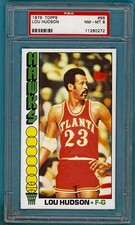 1976 Topps Basketball Lou Hudson #96 PSA 8! Hawks!