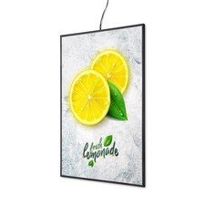 LED Leuchtrahmen Design Schwarz mit Einschubsystem Posterrahmen Rahmen A1 A2 A3