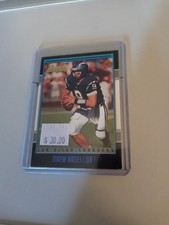 DREW BREES 2001 BOWMAN ROOKIE CARD ( Blue Foil) . rookie card picture