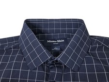 Mizzen  Main Leeward Long Sleeve Button Up Shirt Men's Large Classic Fit Blue