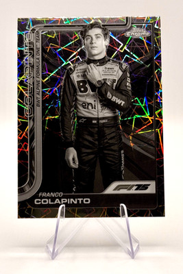 2025 Topps Chrome Formula 1 F1 Franco Colapinto #15 Black & White Lazer
