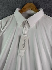 Collars  Co White Short Sleeve Dress Collar Polo Shirt Mens 2XL Relaxed NEW