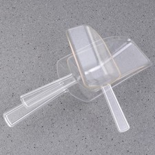 3pcs Plastic Ice Scoop Multi-Purpose Clear Scoops Measuring Scoops for Candy