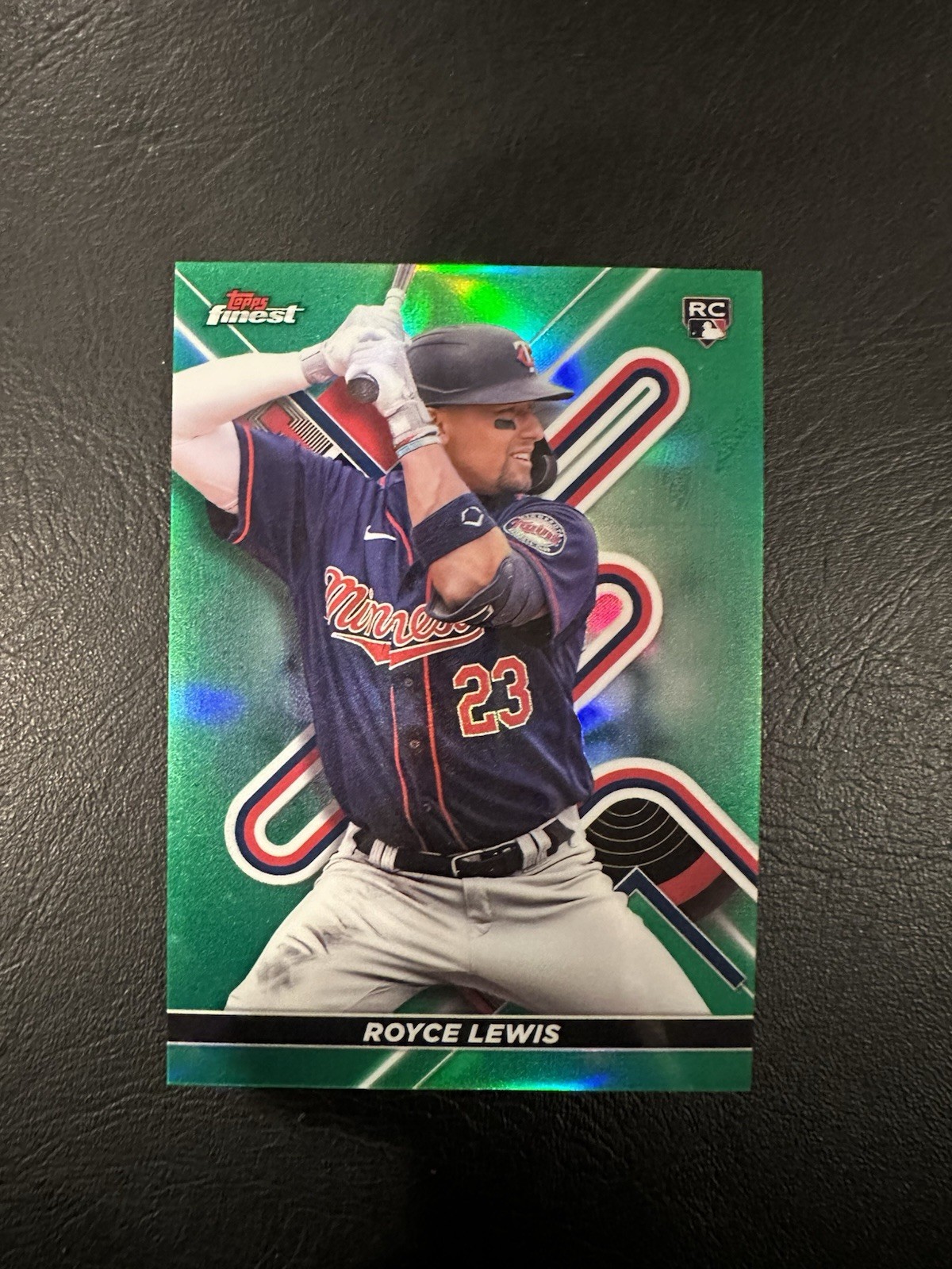 2022 Topps Finest - Royce Lewis #87 Green Rookie Refractor /99 (RC)