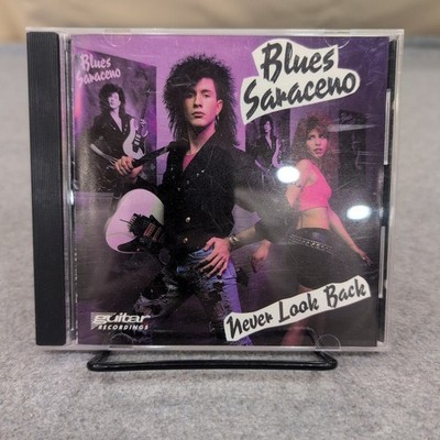 Blues Saraceno Never Look Back CD Guitar Recordings 1989 Instrumental Rock VG+