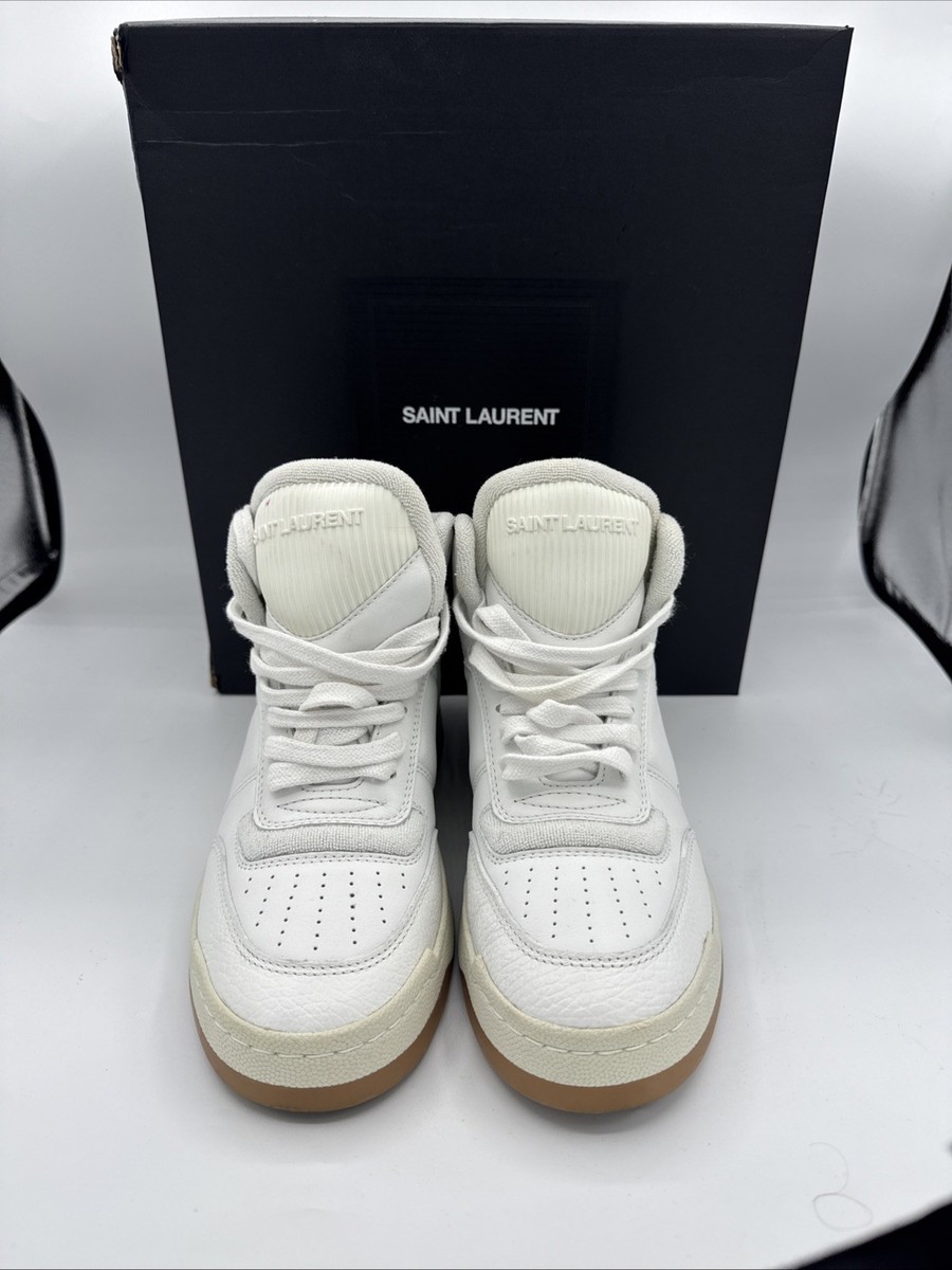 SAINT LAURENT SL 80 Women SL/80 HIGH TOP LOGO YSL LEATHER SNEAKERS