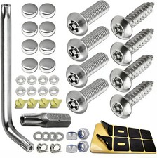 Anti Theft License Plate Screws, Stainless Steel Tamper Steel Bolts Fasteners, M