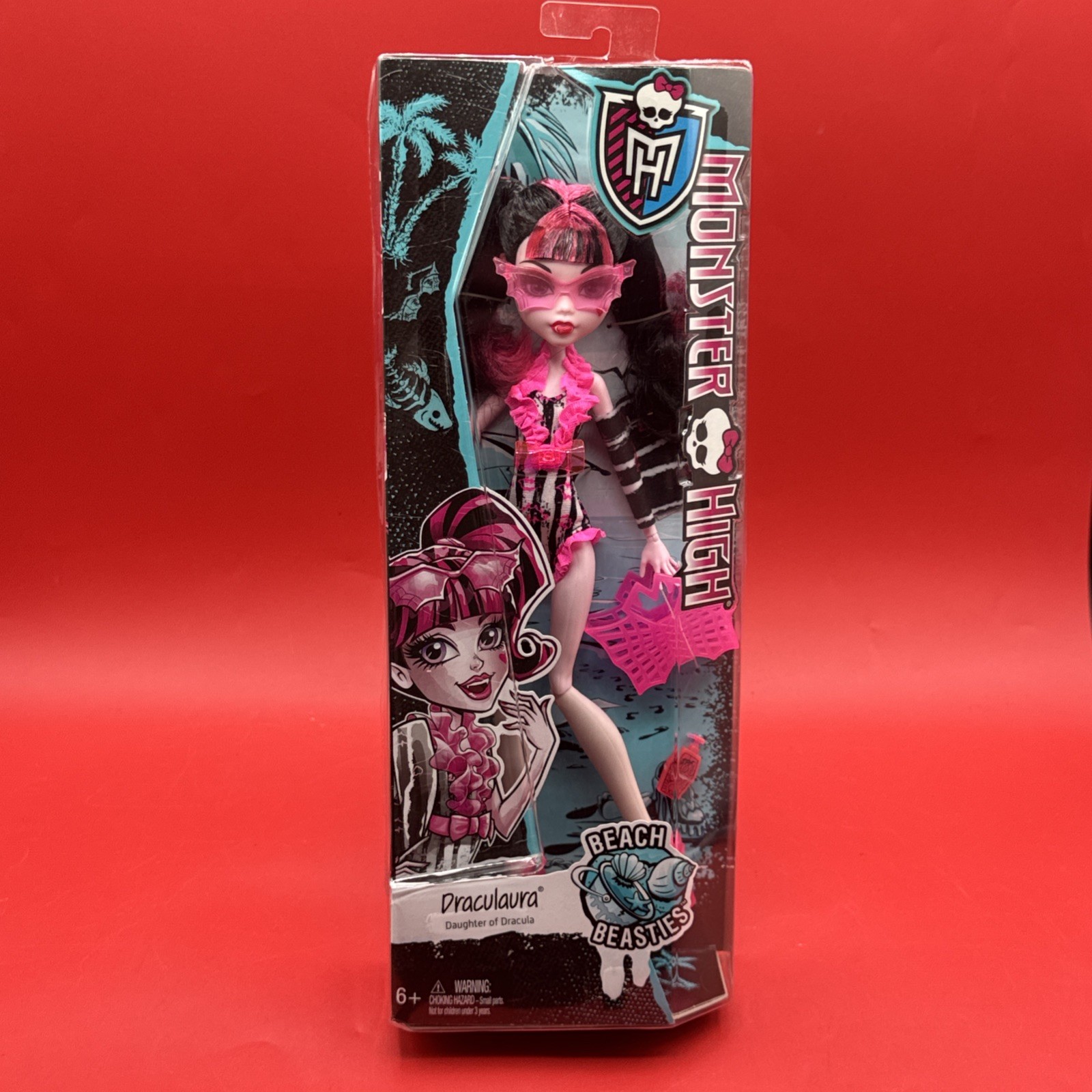 Draculaura 2015 Mattel Beach Beasties Monster High Doll Brand New In Box