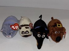 Lot of TY Teeny Tys The Secret Life of Pets Duke Chloe Buddy Mel Plush