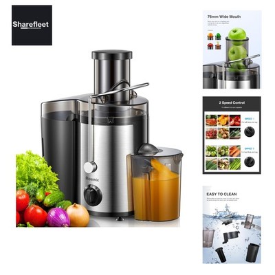 Entsafter Gemüse und Obst, Max Juicer Machine aus Edelstahl mit 3 Geschwindig...