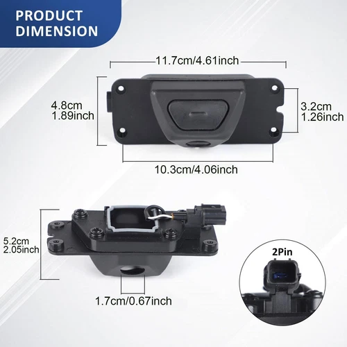 Trunk Switch Button 81260-M6010 For Kia K3 For Cerato For Forte 2018-2023 - Picture 6 of 7