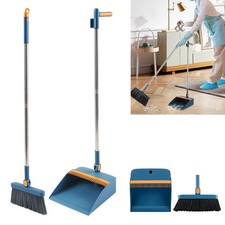 2tlg Kehrgarnitur Kehrschaufel mit langem Stiel Handfeger Kehrbesen Kehrset Kit