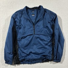 Nike Golf Jacket Men XL Navy Blue Clima Fit Long Sleeve 1/2 Zip Windbreaker