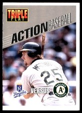 Royals vs Athletics 1993 Triple Play #23 MLB READ FREE SHIPPING AutographDen