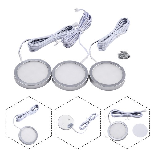 3/6*Under Cabinet Lights,LED Kitchen Counter Closet LED Puck Display Lamp - Picture 8 of 24