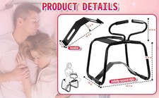 Bangin Bench Sex Stool w Handles Easy Rider Queening Queen Chair Seat Love Black