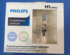 Genuine Philips Philips Headlight Bulb Crystal Vision Platinum H1cvps2 - New