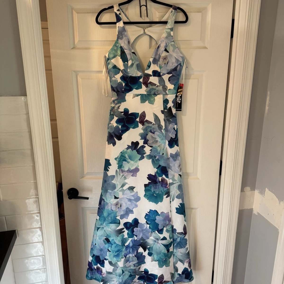 floral formal wedding guest dresses Sheath / Column Wedding Guest Dresses Floral Dress Semi Formal Garden Party Floor Length Long Sleeve Jewel Neck Fall Wedding Guest Tulle with main image 1
