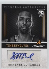 2013-14 Panini Pinnacle Auto Shabazz Muhammad #173 Auto 0a1