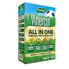 Aftercut All in One Lawn Feed, Weed and Mosskiller 160m2 Box x 5