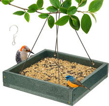Platform Bird Feeder for outside  Ground Bird Feeder for Outdoors