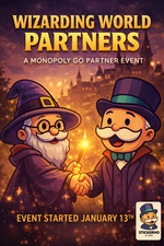 GO Monopoly Event PARTNER  RUSH - 8H  Wizarding Partner Carry   80K points