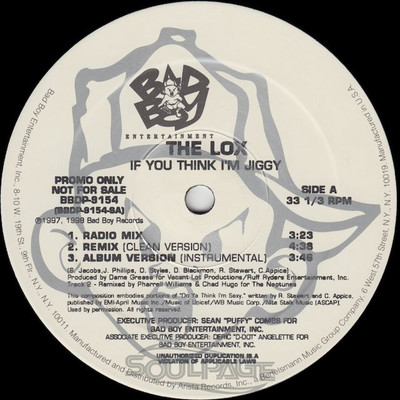 The Lox - If You Think I'm Jiggy - 12'' US Promo NEU