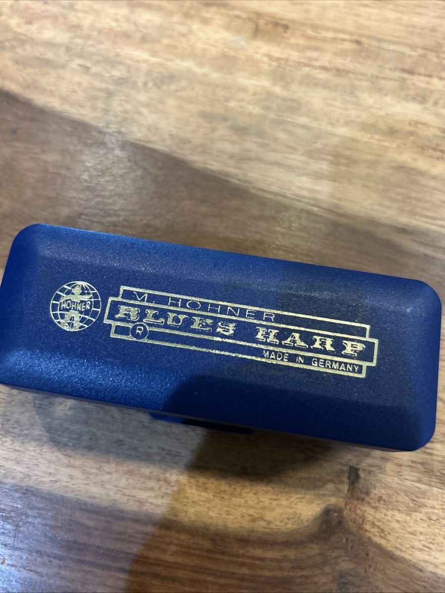 M Hohner Blues Harp Marine Band Harmonica A440 W/Case Made in