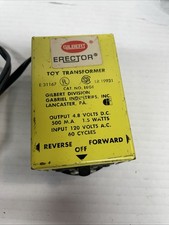 Vintage Gilbert Erector Toy Transformer Cat. No. EEGE-120V In/ 4.8 DC Volts Out