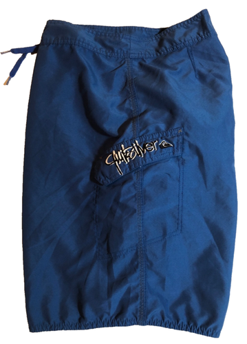 Vintage Quiksilver Board Shorts Men's Size 38 Blue Swim Y2K 90s Embroidered - Picture 4 of 7