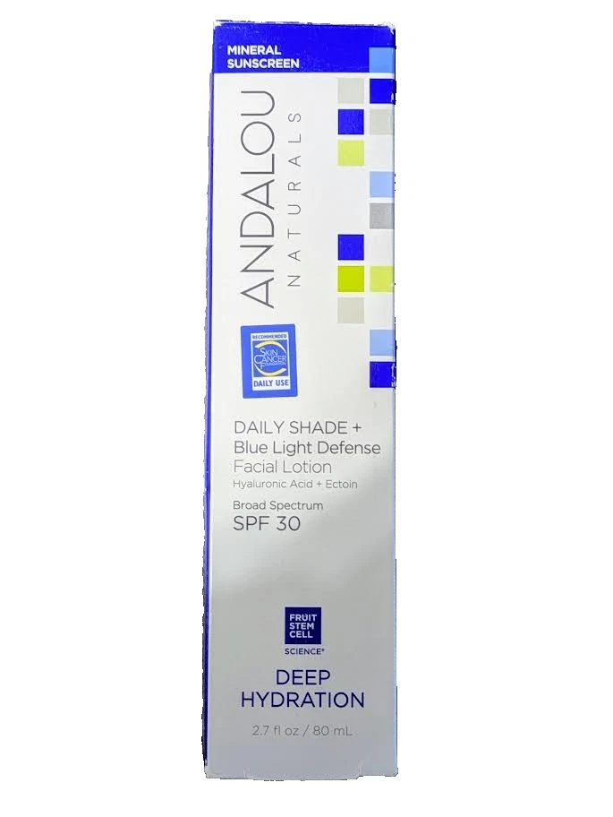 Andalou Naturals Hidratación Profunda Tono Diario + Loción Defensa Luz Azul SPF30. Foto 2 de 4
