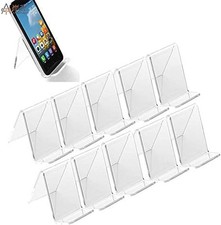 10x Mobile Phone Display Holder Cellphone Stand Retail Show Rack Mounts Clear