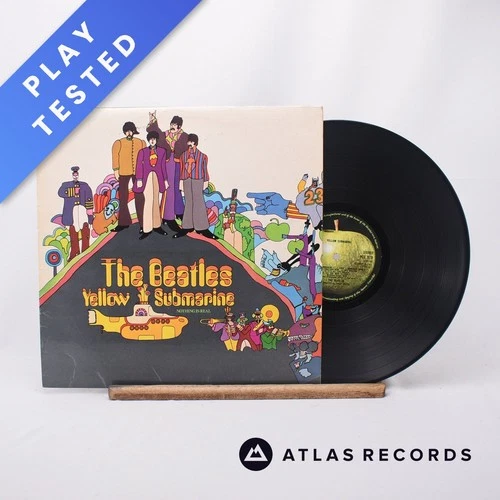 The Beatles Yellow Submarine -4 -2 Htm Reissue LP Album Vinyl Record - VG+/VG+