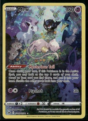 Mew Holo Ultra Rare SWSH: Crown Zenith: Galarian Gallery GG10/GG70 NM