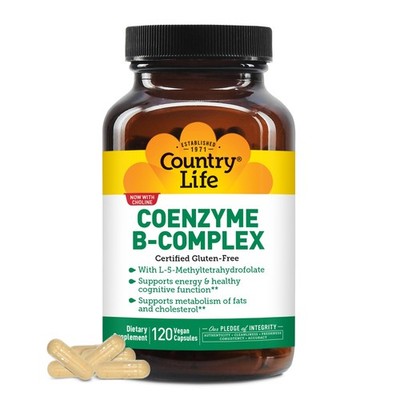 Coenzyme B Complex 120 Capsules Supports Energy & Metabolism Mood & Cognitive