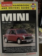MINI SALOON COOPER / S CLUBMAN 1275GT VAN PICK-UP 1969-92 OWNERS SERVICING BOOK