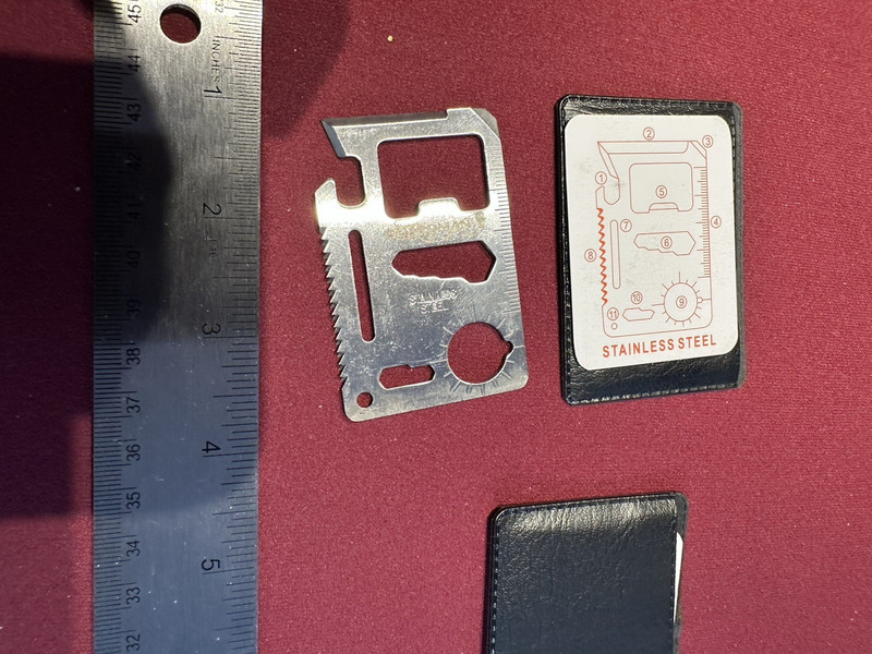 Gift For Men Ultimate 11-in-1 Survival Credit Card Multitool SET of 2